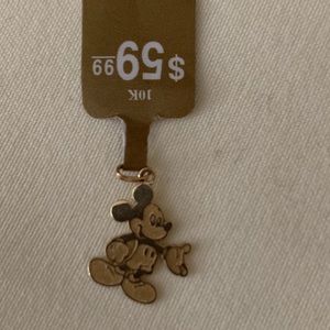New 10K Yellow Gold Mickey Mouse Charm